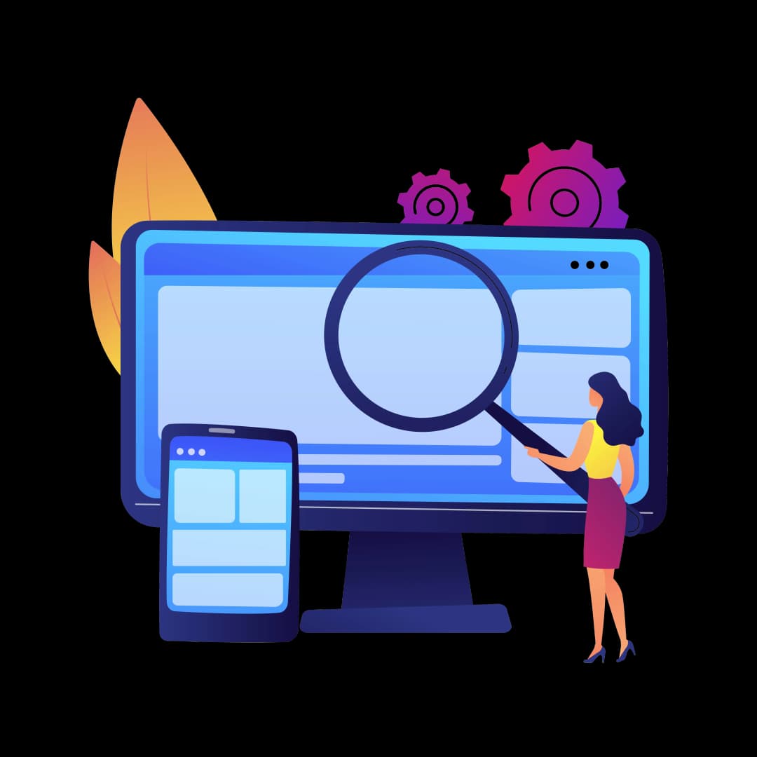 Cybersecurity lock illustration